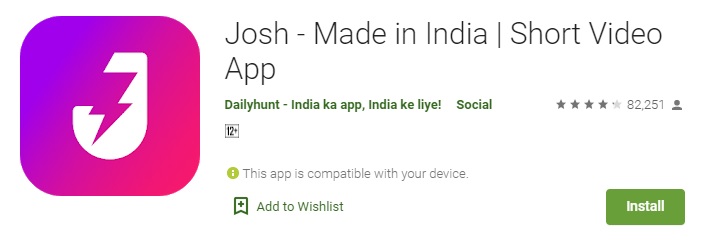 Josh किस देश का App है और इसका मालिक कौन है?