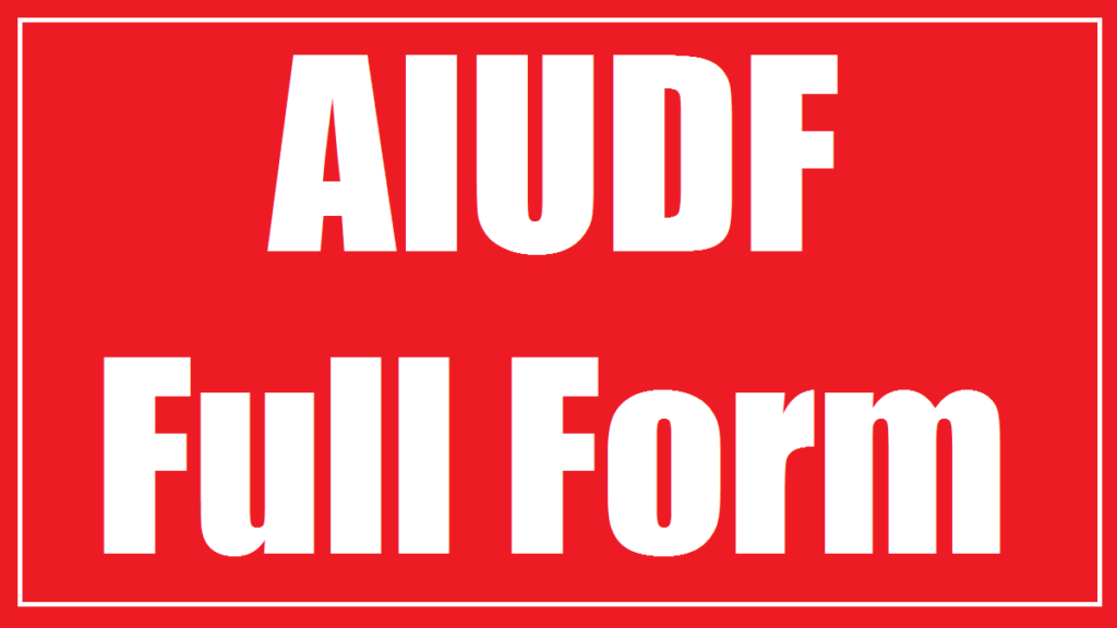 AIUDF Full Form